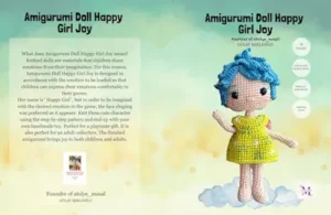 Amigurumi Doll Happy Girl Joy